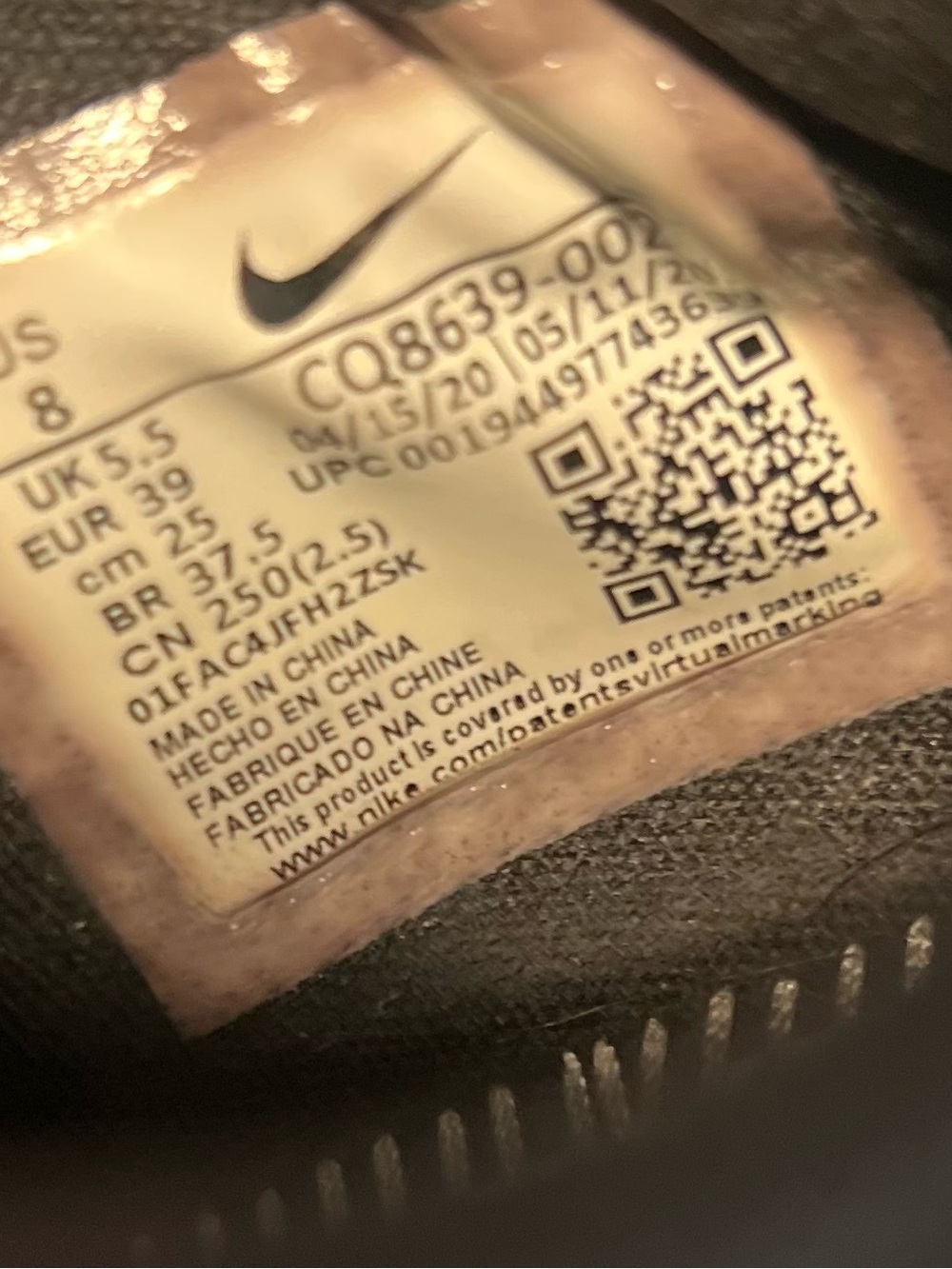 Womens Nike Air Zoom Pegasus 37 Shield Sneakers Size 8 - Picture 7 of 7